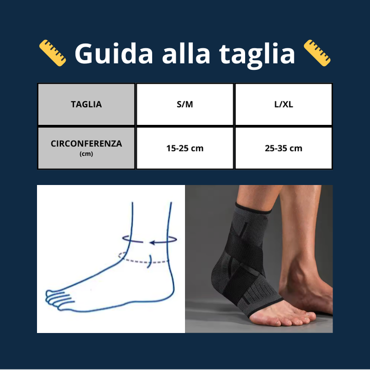 Altheonix™ Cavigliera Elastica con Fasce di Supporto Incrociate